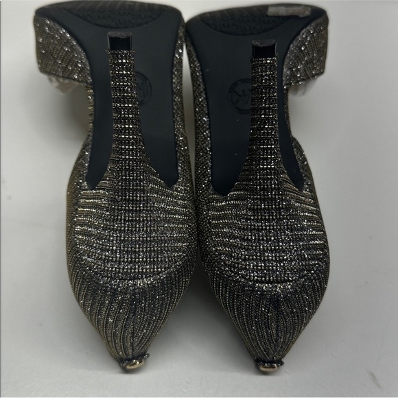Michael Kors Nathalie High Heel Shoes Flex Glitter Chain Mesh Pumps Shoes 9.5 - Picture 6 of 10